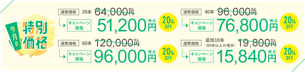 今月のキャンペーン