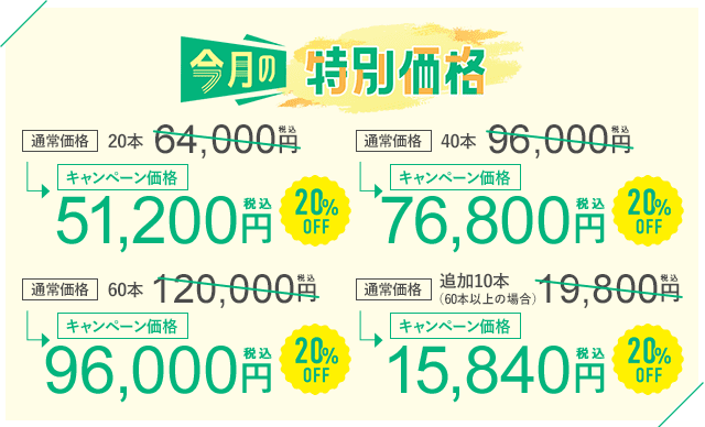 今月のキャンペーン