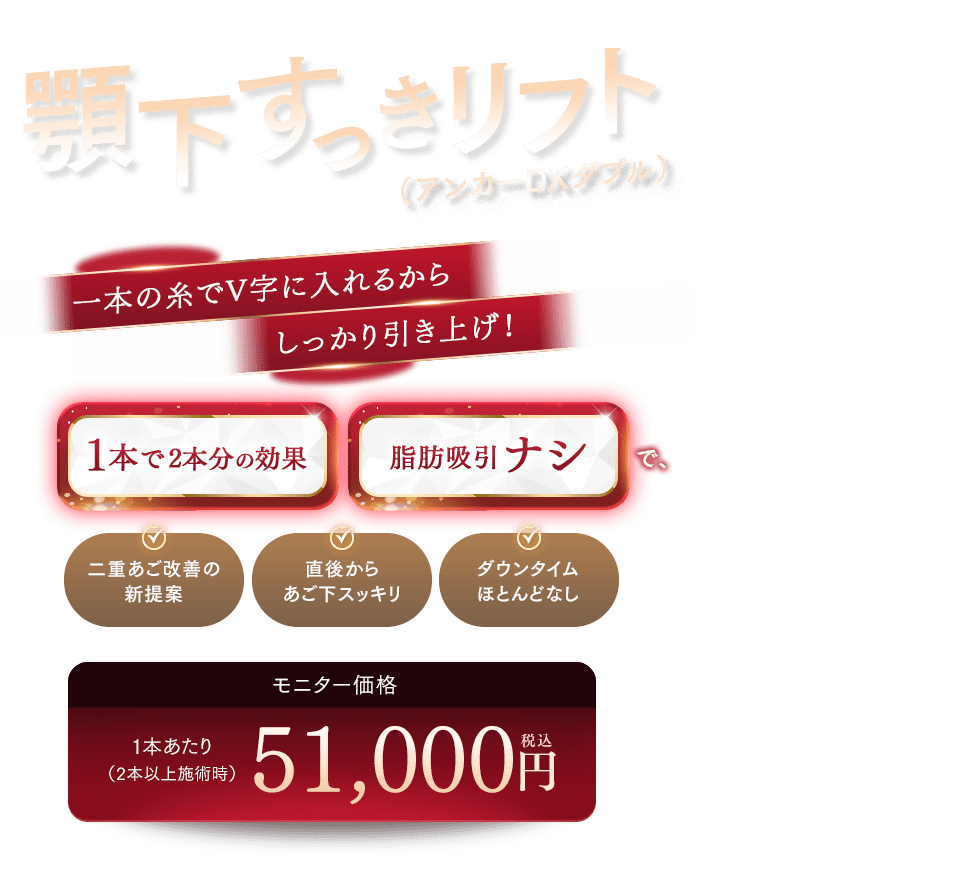 顎下すっきリフト（アンカーDXダブル）
