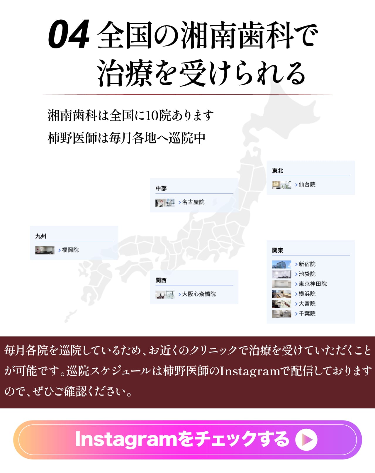 柿野医師が選ばれる10の理由
