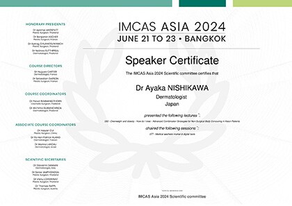 IMCAS Asia 2023 Faculty Guest Speaker