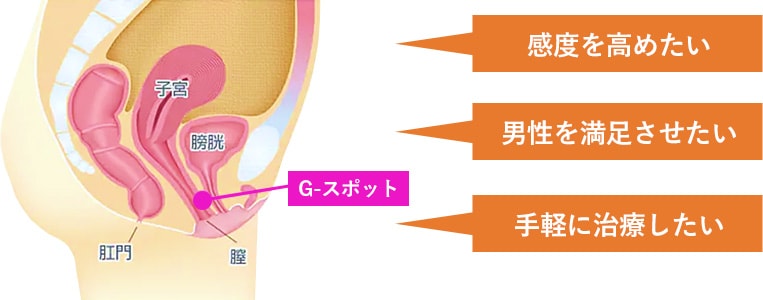 Gショットで性感度アップ