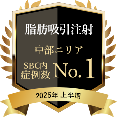 脂肪吸引注射 中部・四国エリア 症例数No.1 2025年上半期