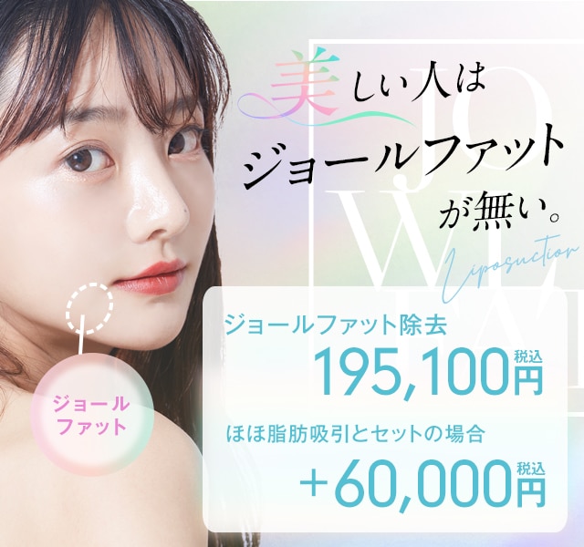 美しい人はジョールファットが無い