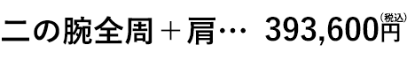 二の腕全周+肩料金