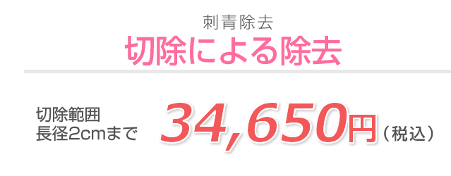 刺青除去 切除による除去