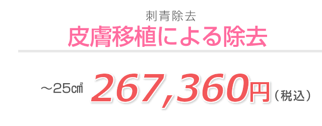 皮膚移植によるタトゥー(刺青・入れ墨)除去