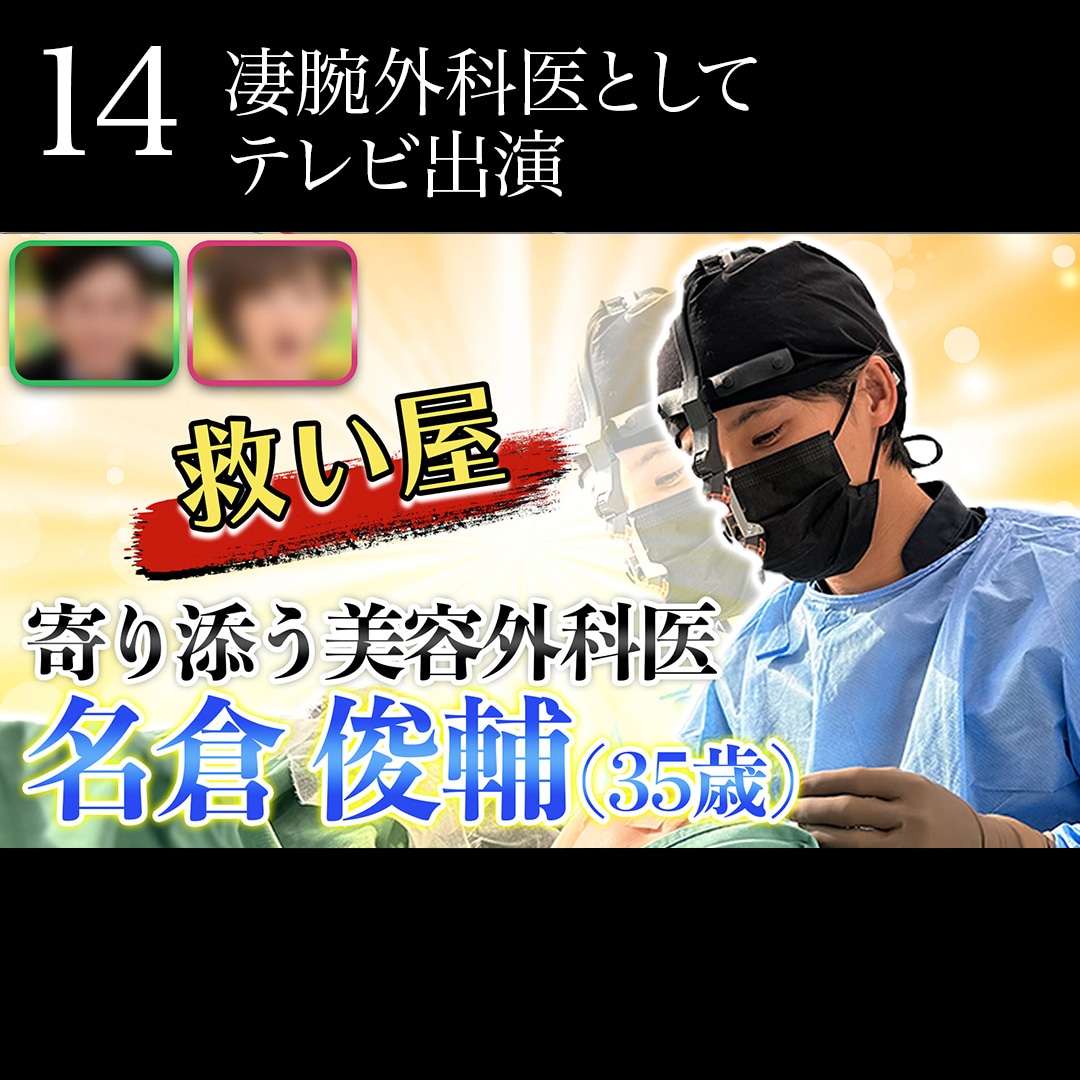 14.凄腕外科医としてテレビ出演