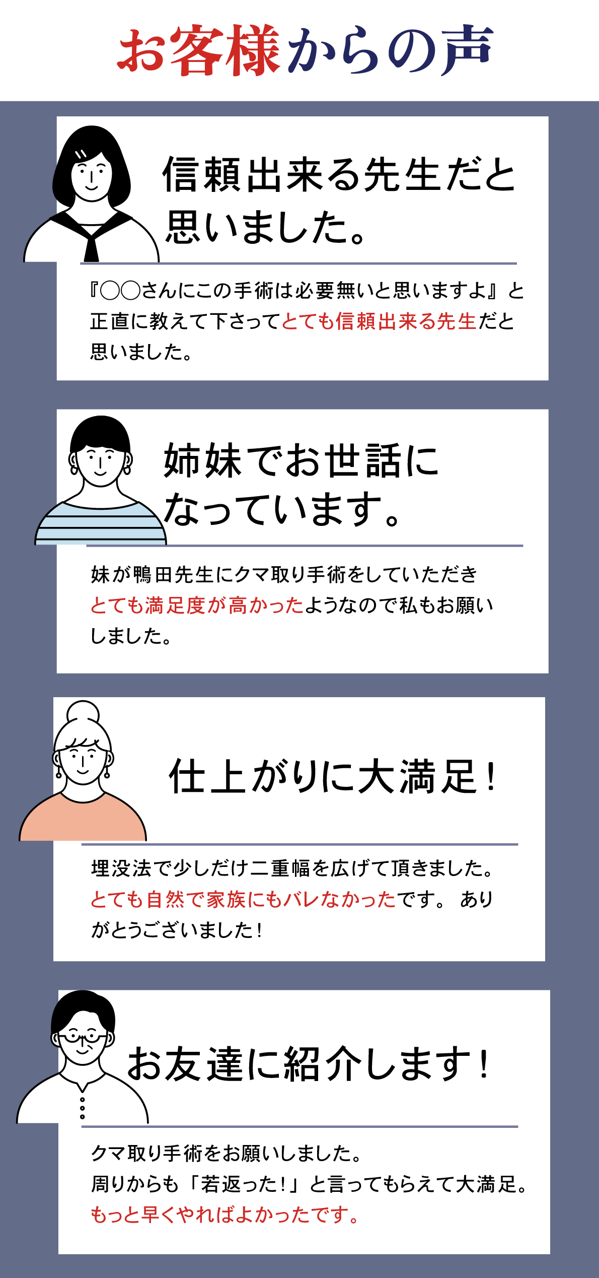 お客様からの声