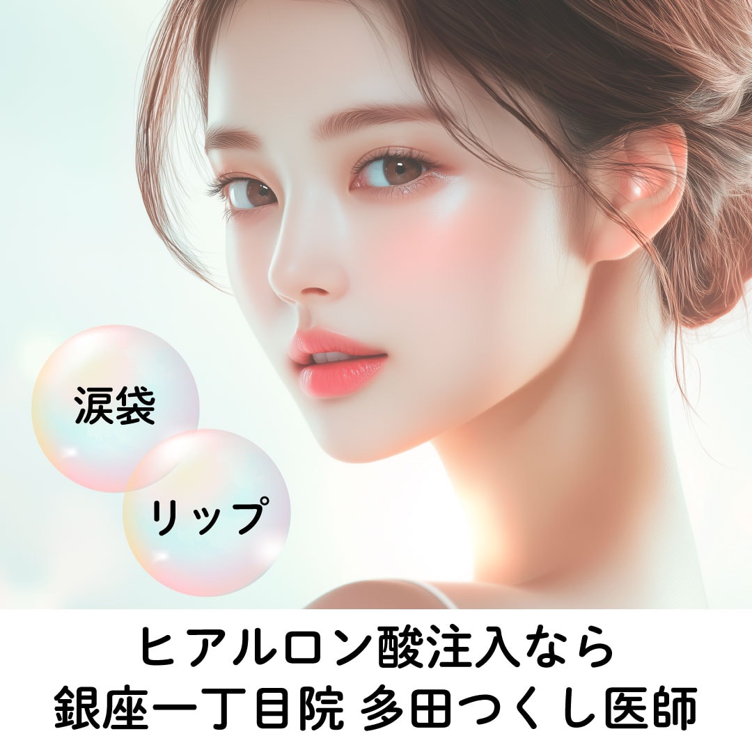 ヒアルロン酸注入なら銀座一丁目院の女医多田つくし医師にお任せください!