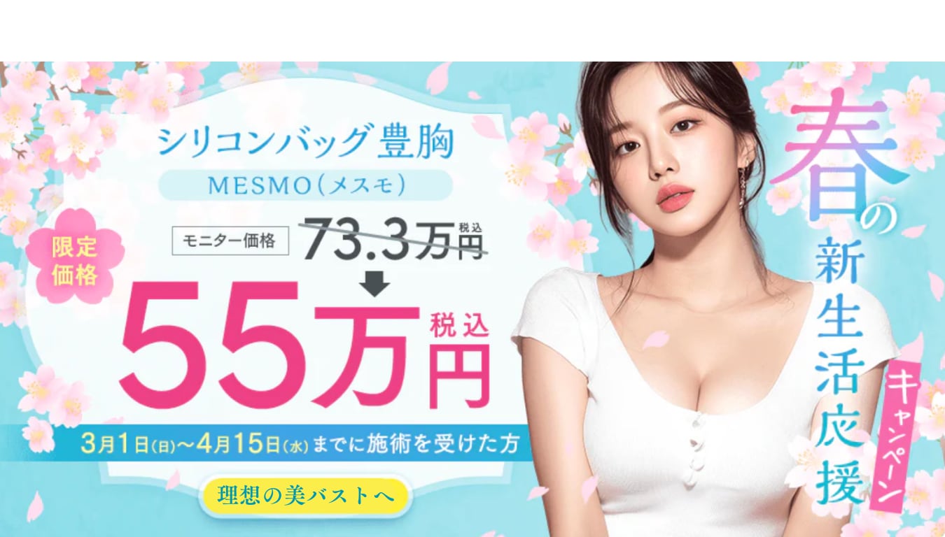 【理想のバスト】シリコンバッグ豊胸（MESMO）