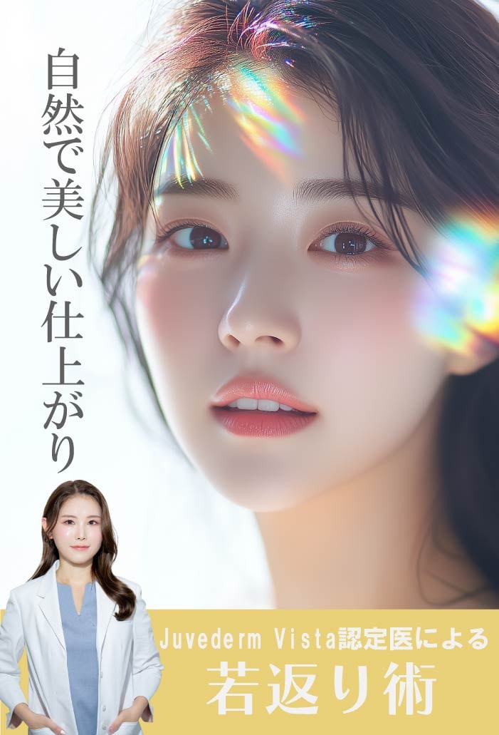 【Allergan Japan Juvederm Vista認定医】SNSからの指名多数！ヒアルロン酸注入、若返り術