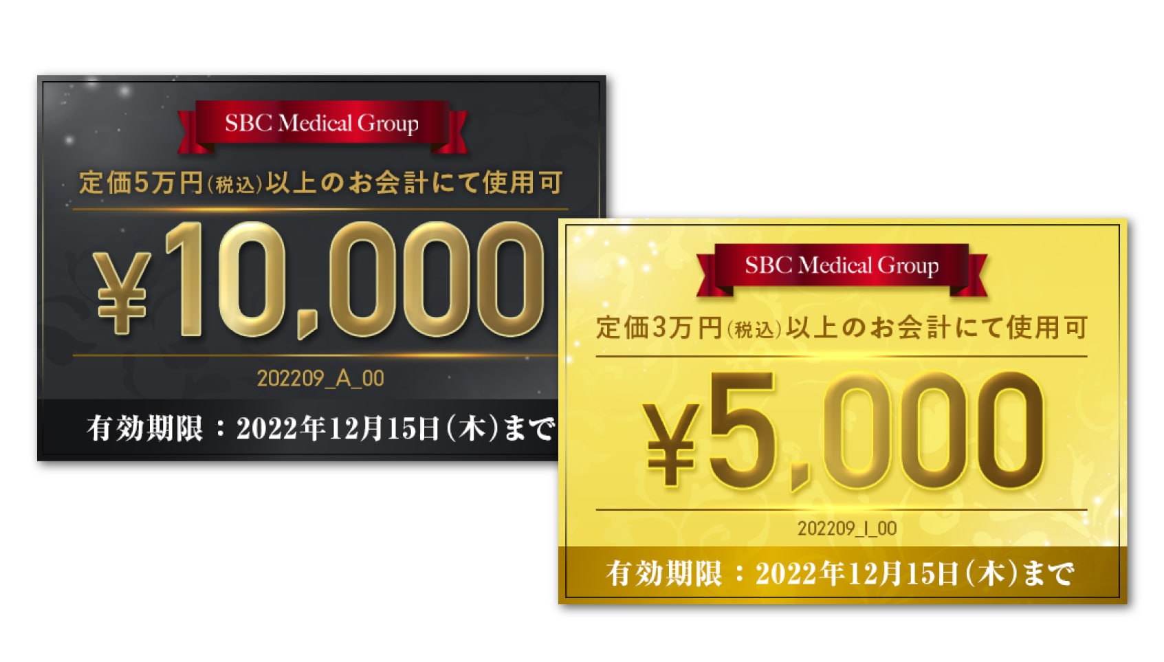 どんな施術にも使える【5,000円・10,000円】チケット