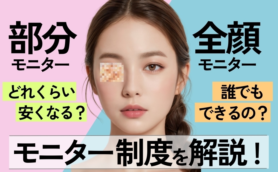 美容整形、どうせやるならお得に！モニター制度のご紹介