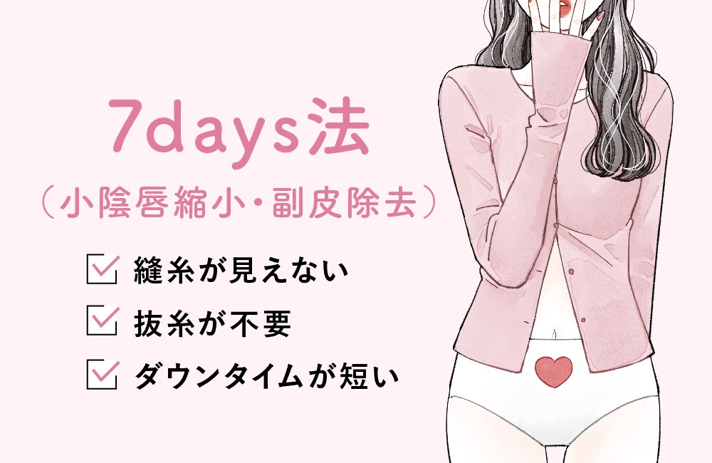 7days法（小陰唇縮小・副皮除去）