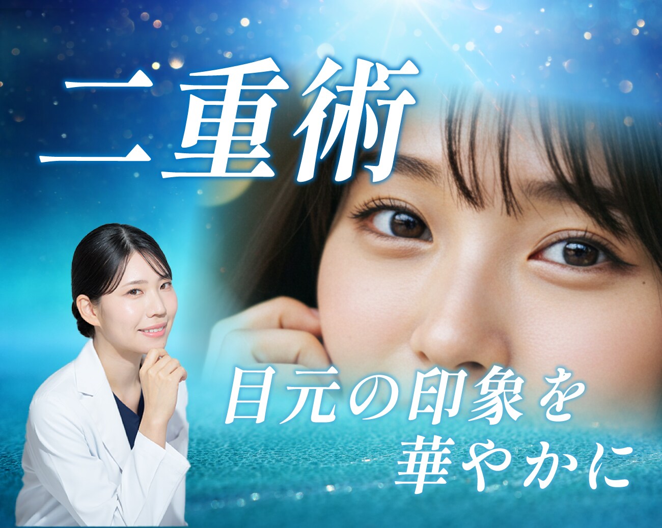 新潟長岡で二重埋没術をしたい方は、田中真緒Dr.にお任せください！