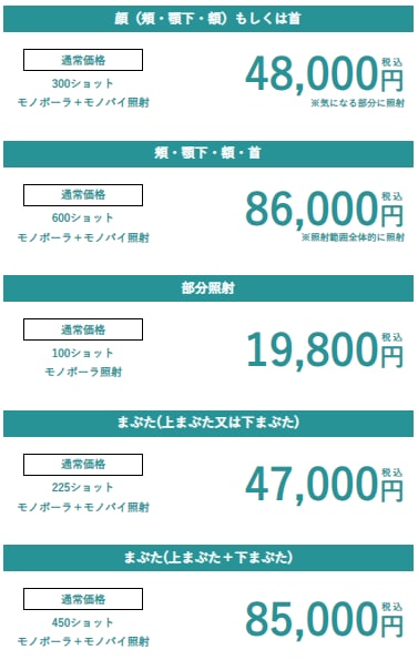 価格一覧