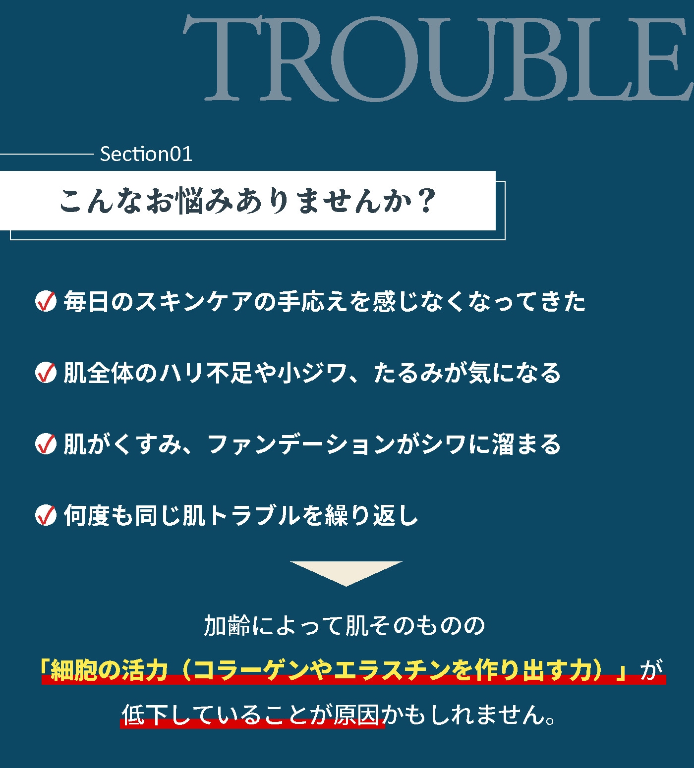 毎日のスキンケアや従来のケアに、限界を感じていませんか？