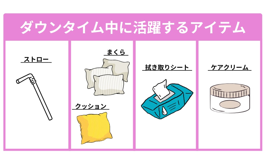 ダウンタイム中に活躍するアイテム