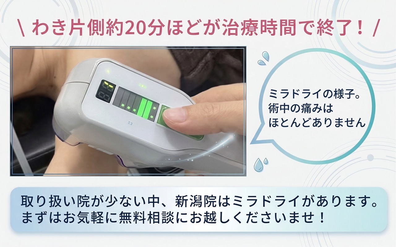 術中の痛みはほとんどありません。