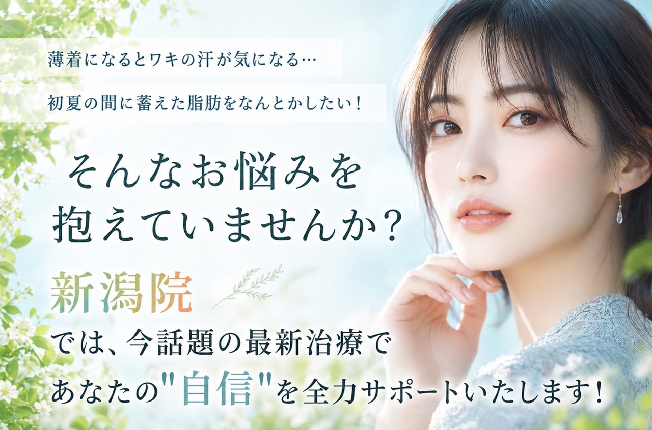 薄着の季節、準備はOK？今話題の最新治療であなたの”自信”を全力サポートいたします！