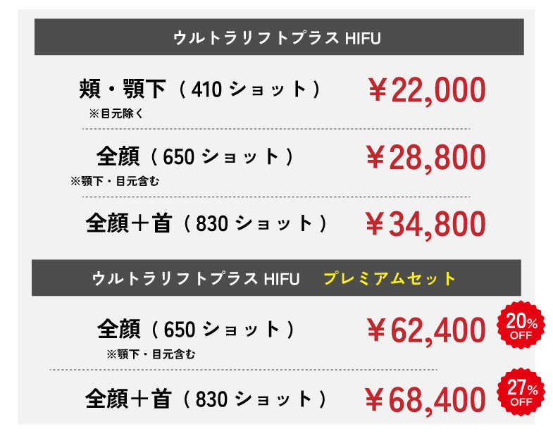 料金表