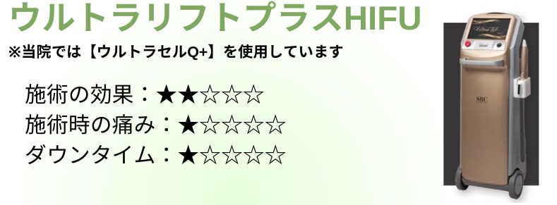 ウルトラリフトプラスHIFU