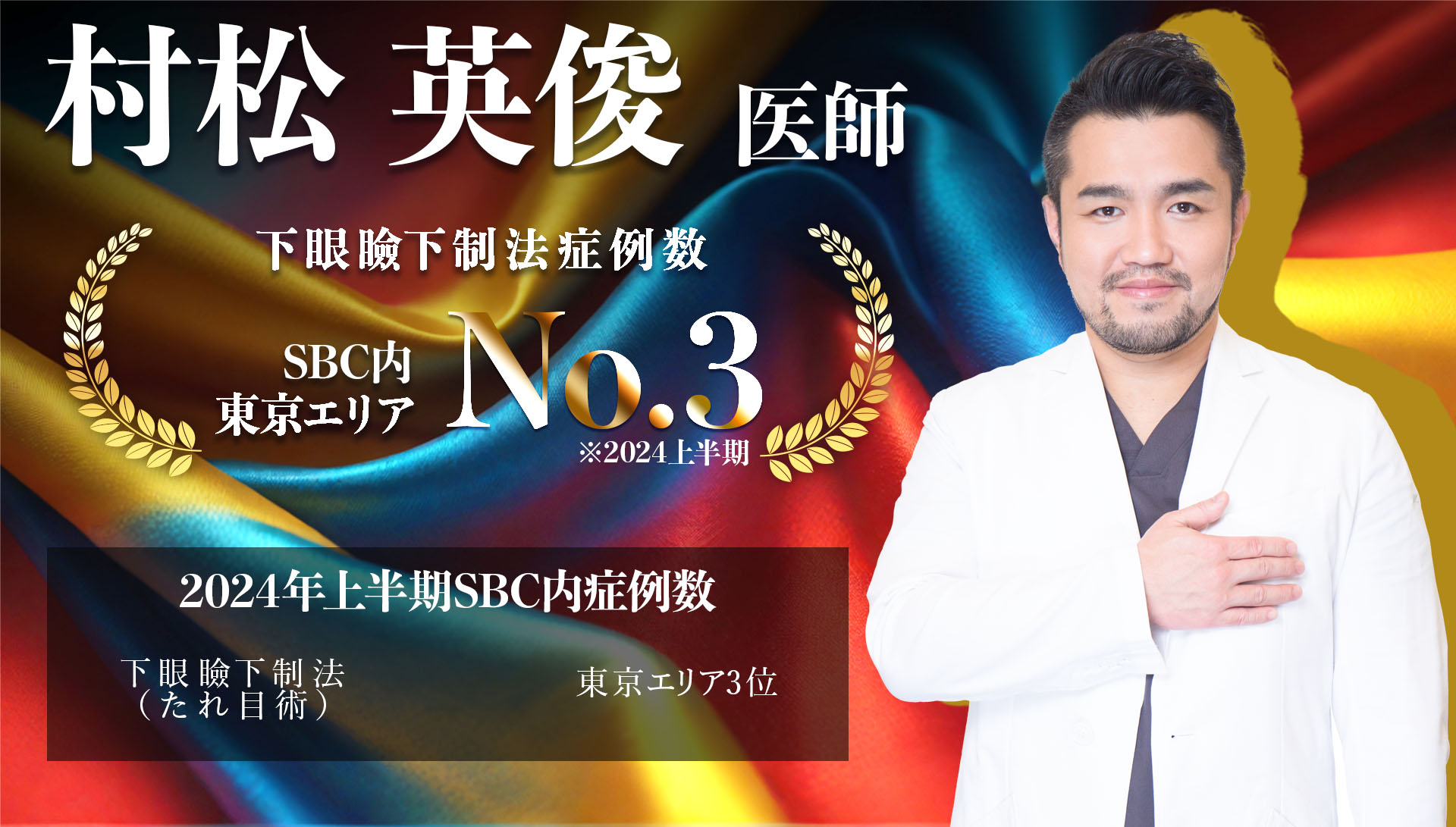 【繊細な技術と圧倒的センスで難しい切開施術も連日担当】<br />
- 村松 英俊医師 -