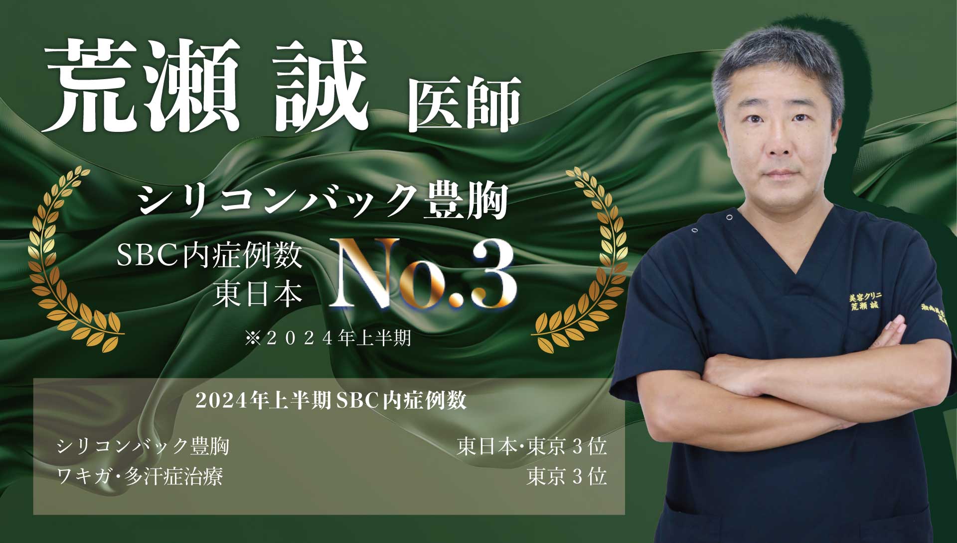 【豊富な経験と緻密なデザイン】<br />
- 荒瀬 誠 医師-
