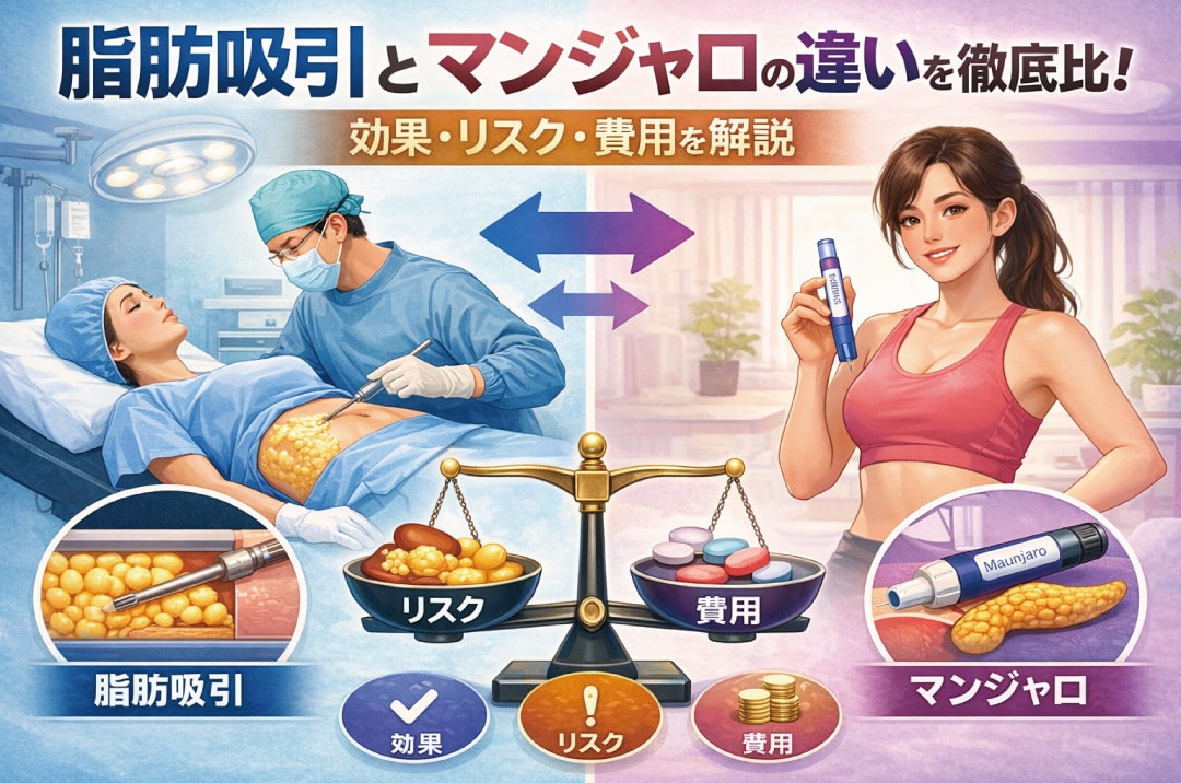 マンジャロ vs 脂肪吸引。理想の体型へ導く「賢い選択」とは