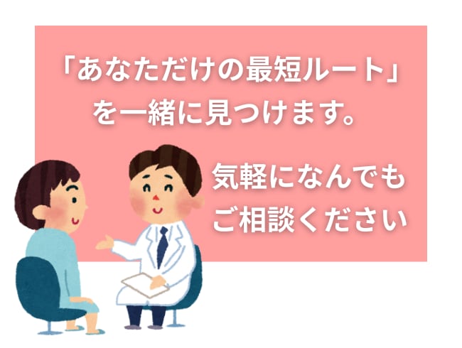 丁寧なカウンセリング