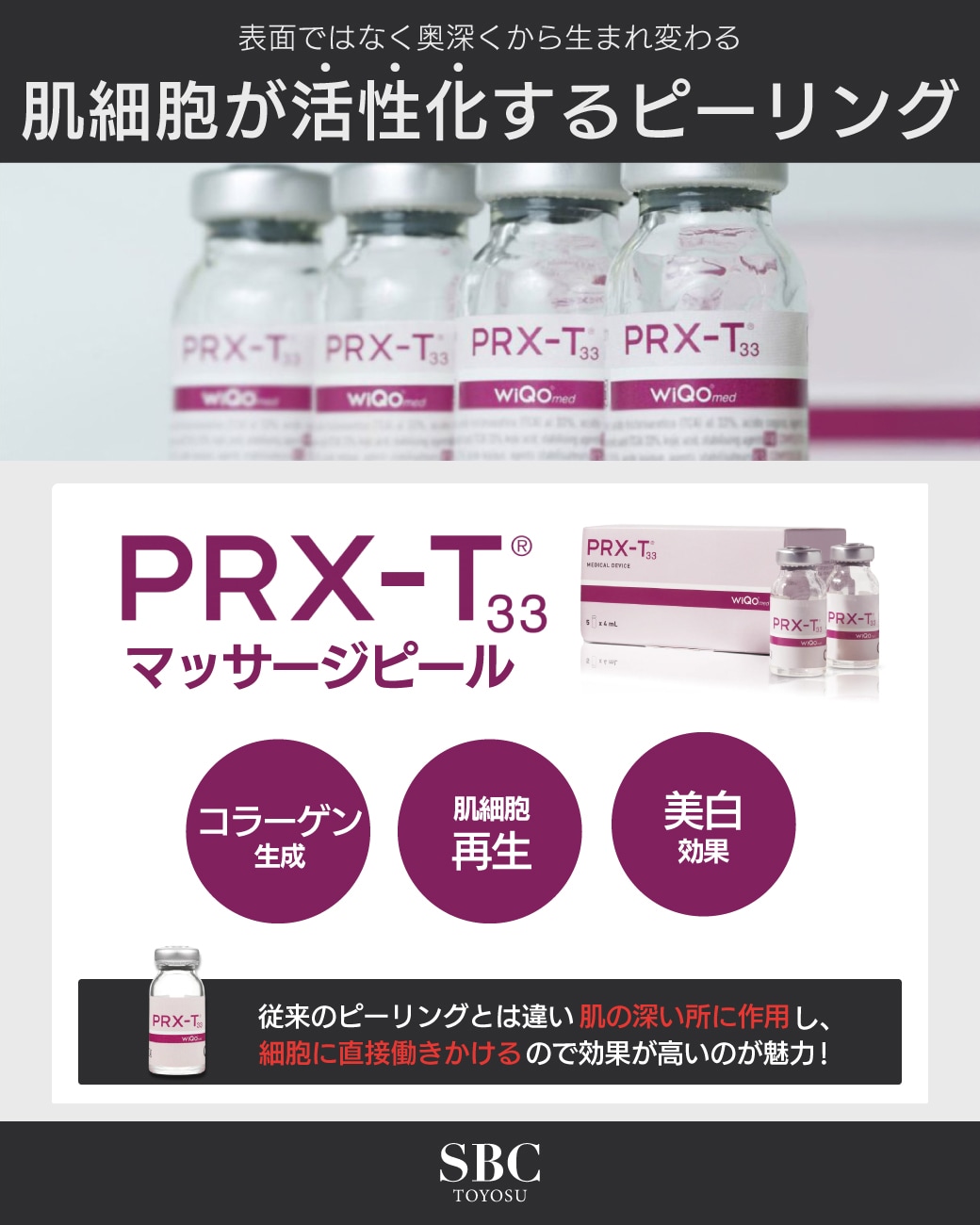 肌細胞が活性化するピーリング