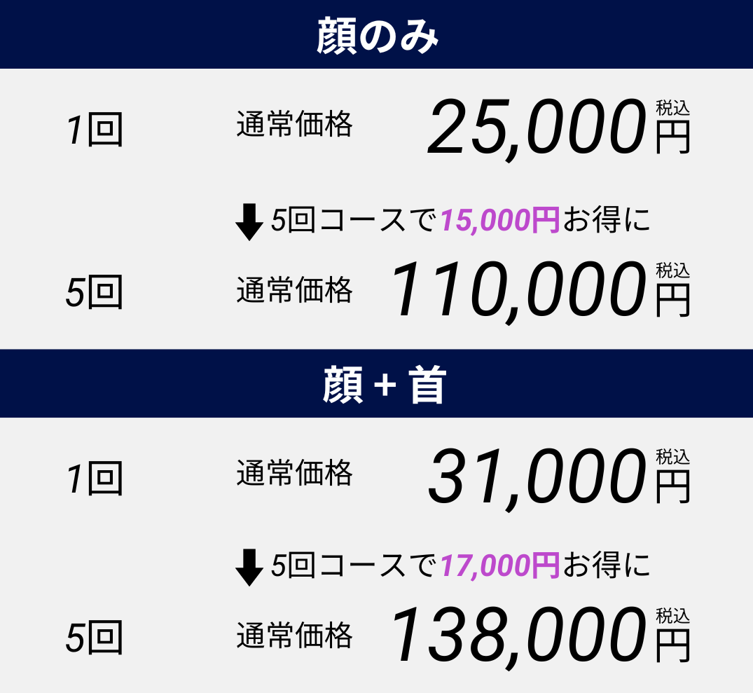 料金表<br />
