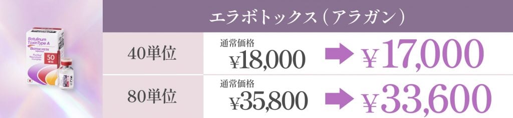 5月キャンペーンエラボトックス